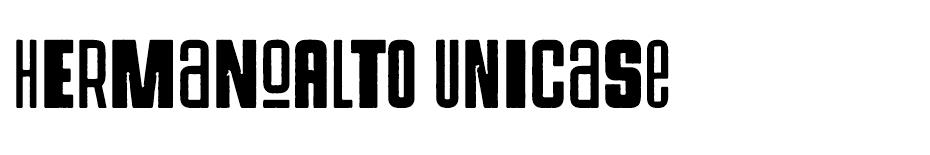 Hermanoalto Unicase font